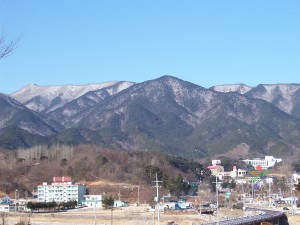 백암산 전경