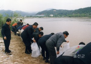 어린뱀장어 방류