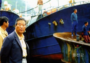 동해안 침체어망 인양작업