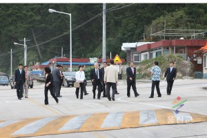 일본 고토우라정 방문단 영접