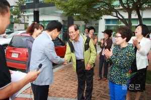 군수님 자원봉사단체 워크숍 격려