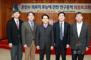 온천 의료적 효능 용역 최종보고회