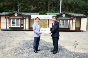 기성산불 이재민 임시거소 (이동식)주택 전달