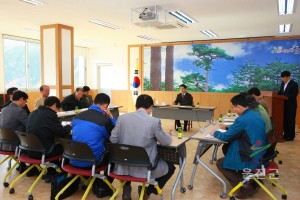 금강송면 이장 출무회의