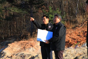화장장 사업현장 점검