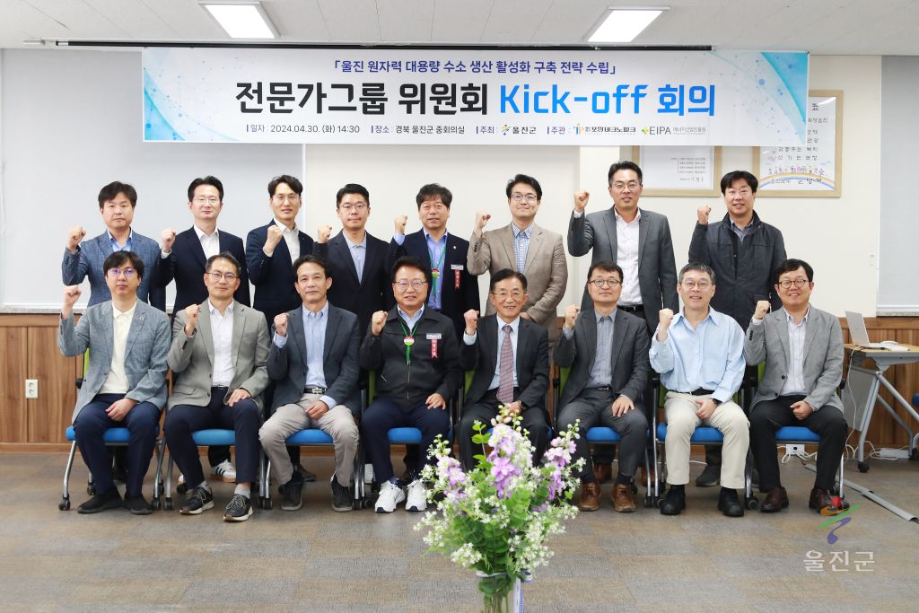 울진 원자력 대용량 수소 생산 활성화 구축전략 수립 용역 전문가 그룹 위원회 회의